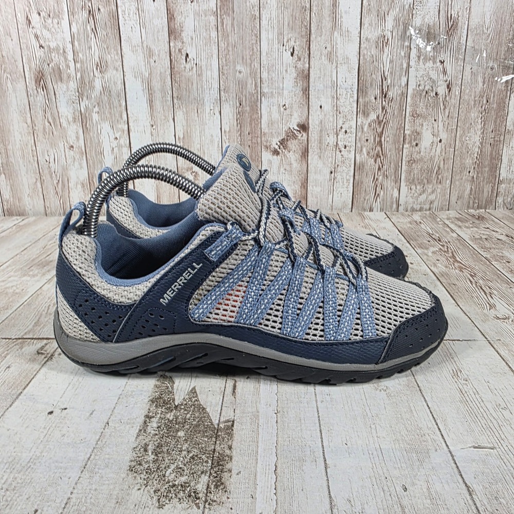 Merrell Siren Edge Womens Blue‎ Grey Mesh Hiking Shoes J211062C Size 6.5